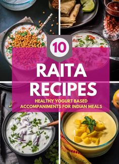 Yogurt-based raitas are an integral part of Indian cuisine. Learn how to make 10 different raita varieties such as pineapple raita, cucumber raita, boondi raita and many more. Serve them with biryanis, and curries like butter chicken. Indian Yogurt Sauce, Raitha Recipes, Pineapple Raita, Indian Raita, Cucumber Raita Recipe, Indian Yogurt, Boondi Raita, Dinner Recipes Indian