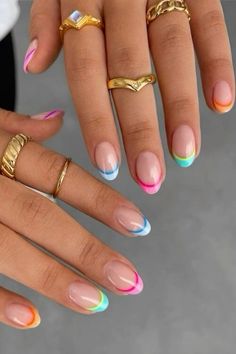 Nail - Nail Art - Nail Design - Nail Inspo Beachy Nails, School Nails, Cute Gel Nails, Vacation Nails