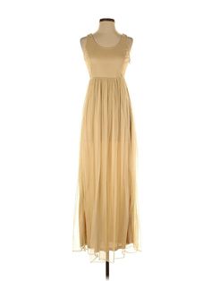 Boemo Casual Dress Size: X-Small Tan Dresses - used. 100% POLYESTER, Maxi, Scoop Neck, Long, Sleeveless | Boemo Casual Dress: Tan Dresses - Size X-Small Tan Dresses, Dress Maxi, Casual Dresses For Women, Casual Dress, Casual Dresses, Scoop Neck, Women Handbags, Maxi Dress, Womens Dresses