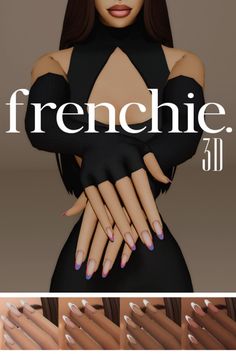 a woman with her hands on her chest and the words frenchie 31 above it