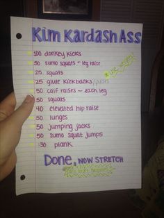 Summer Body Workouts, Trening Fitness, Body Workout Plan, At Home Workout Plan, I Work Out, Daily Workout, Workout Challenge, Fun Workouts, Kim Kardashian