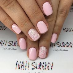 Pink Gel Nails, Pink Gel, Dip Powder Nails, Fancy Nails