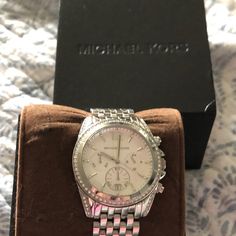 Gently Used Have Original Box & Tags Needs New Battery Michael Kors Jewelry, Original Box, Michael Kors, Women Jewelry, Tags, Silver, Women Shopping, Color