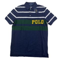 Item: Polo Ralph Lauren Mesh Classic Fit Polo Shirt Navy Blue Spell Out Mens Small New Size: Mens Small Color: Blue Smoke Free Home. Blue Cotton Polo Collar Shirt, Casual Blue Cotton Polo Shirt, Casual Blue Collared Polo Shirt, Blue Cotton Polo Shirt, Blue Cotton Polo Collar Tops, Blue Cotton Polo Collar T-shirt, Men Over 50, Style Streetwear, Ralph Lauren Shirt