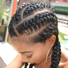 Big Cornrows Hairstyles, African American Hair Growth, Boxer Braids, Goddess Braids Hairstyles, American Hairstyles, Fishtail Braid, Cornrow