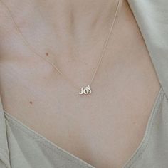 Adorn yourself with our lowercase initial necklace, available in 14k gold filled and sterling silver. One letter is included with the chain and up to seven additional letters—numbers or characters— can be added. Personalized jewelry is a great way to define your style and the delicate chain offers a timeless look that is both classic and sophisticated.

Charm Options:Choose from letters A-Z, numbers 1-9, or ampersand symbol (&). Delicate Personalized Yellow Gold Initial Necklace, Elegant Personalized Rose Gold Initial Necklace, Mother's Day Initial Pendant Necklace, Tarnish Resistant, Yellow Gold Initial Pendant Chain Necklace, Tarnish Resistant, Elegant Letter-shaped Necklace For Personalized Gift, Define Your Style, Initial Necklaces, Initial Necklace Gold, Delicate Chain