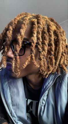 Brown Dyed Dreads Men, Dyed Dreads Men, Light Brown Dreads, Two Strand Twist Hairstyles