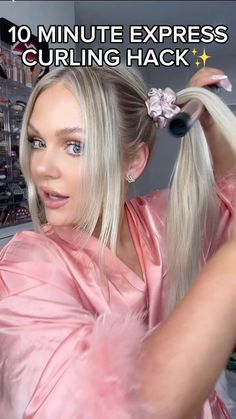 Kelly Strack, Fast Curls, Curling Thick Hair, Easy Curled Hairstyles, Quick Curls, Curling Straight Hair, Longer Hair Faster, Easy Curls, Wand Hairstyles