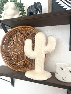 Ceramic Cactus Decor Desert Office Theme, Desert Theme Decor, Desert Room Decor, Cactus Bathroom, Cactus Home Decor, Plant Sculpture, Ceramic Cactus, White Cactus, White Desert