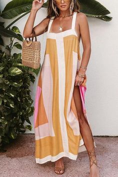 Poolside Glamour, Look Boho Chic, Holiday Maxi Dress, Boho Wedding Dress Lace, Maxi Bridesmaid Dresses, Mode Casual, Style Upgrade, Straight Dress, Suspender Dress