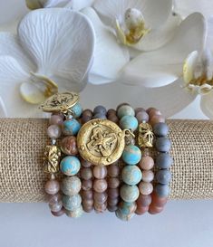 Ugh, love these sea sediment jasper bracelets by @paomar.jewelry on #IG. #TheBeadChest #EthicallySourced #Jewelry #Chic #AfricanBeads #StoneBeads #DecorativeBeads #Turquoise #DIY #Boho #JewelryBlogger #BeadMaker #HealingStones #CrystalJewelry #HomeDecor #InteriorDesign #DIYDecor #UpcycledJewelry #RomanGlass #Handmade #HandmadeJewelry #Turquoise #PrayerBeads #WomensFashion #Beauty #MensFashion #Weaving #DIYCrafts #Necklace #BeckyOwens #Agate #FusedGlass #BeckyOwensStyle Diy Boho, Green Jasper, Decorative Beads, Jasper Bracelet, Roman Glass, Upcycled Jewelry, Beading Projects, African Beads, Jasper Beads