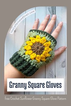 Fall is the perfect time to cozy up with a new crochet project, and these granny square fingerless gloves are just what you need to add a touch of handmade coziness to your wardrobe. Mini Granny Square Pattern, Granny Square Gloves, Granny Square Fingerless Gloves, Free Crochet Granny Square, Crochet Fingerless Gloves Free Pattern, Fingerless Gloves Pattern, Glove Pattern, Gloves Pattern