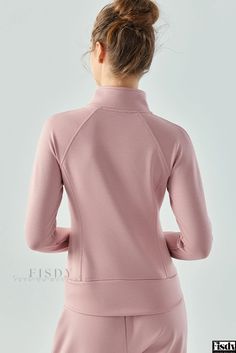 Fisdy - Performance-oriented Charcoal Grey Activewear Zip-Up Yogawear Jacket Yoga Jacket, Sports Tops, Colorful Crop Tops, Peach Blossom, Wrap Crop Tops, Yoga Activewear, Peach Blossoms, Active Women, Grey Women