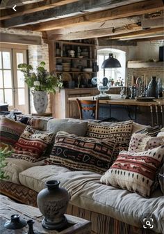 Yellowstone Home, Rustic Cottage Interiors, Country Farmhouse Living Room, Your Space, Kitchen Measurements, Farmhouse Decor Ideas, Cottage Interiors, Rustic Cottage, Tiny House Cabin