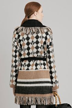 Top Trend: Checkered Fringe Wool Jacket Beige and Brown with Creme and Black Contrast Soft and light weight wool with multicolor fringe Made in Italy Unique piece - One of a kind Size M-L Brand: BE-YE Multicolor Fringe Winter Outerwear, Fringed Wool Outerwear For Fall, Wool Fringe Outerwear For Fall, Fall Wool Outerwear With Fringe, Jacket Beige, Wool Jacket, Top Trends, Unique Pieces, In Italy