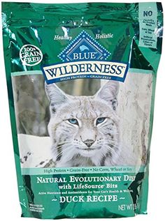 a bag of blue wilderness cat food