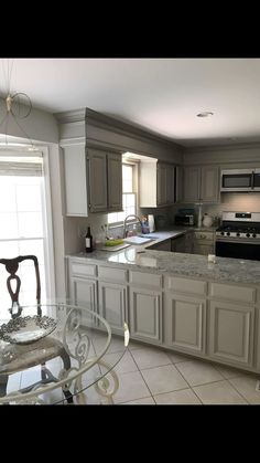 the kitchen is clean and ready for us to use in its new owner's home