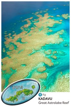 an aerial view of the great barrier reef