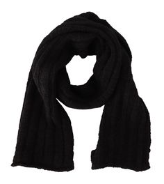 Dolce & Gabbana Black Virgin Wool Knitted Unisex Warmer Shawl Scarf Black Wool Scarf, Scarf Sale, Black Scarf, Shawl Scarf, Dolce E Gabbana, Wool Scarf, Dolce & Gabbana, Black Wool, Overall Shorts