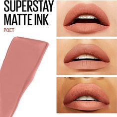 Maybelline Superstay Matte Ink, Makeup Favs, Maybelline Cosmetics, Mauve Lipstick, Maybelline Superstay, Nail Art Pictures, Lipstick Color, Makeup Must Haves, Eye Tutorial