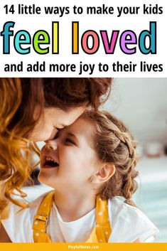 Discover 14 simple ways to connect and make kids feel loved every day. These great ideas are easy to put into practice and they mean so much for the children! - Raising happy kids | Connecting with kids | Motherhood tips Kids Feelings, Motherhood Tips, Olivia Grace, Parenting Knowledge, Parenting Tools, Intentional Parenting, Parenting Techniques, Prayers For Children, Smart Parenting