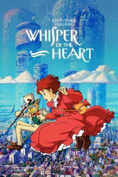 the anime poster for whisper of the heart