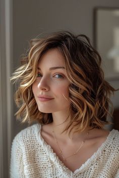 Shoulder Length Bob Haircut, Short Shag Hairstyles, Shoulder Length Hair Cuts, Short Wavy Hair, Hairstyles Haircuts, Bobs Haircuts, Prom Hair