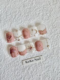 Fake Nails Aesthetic, Bohemian Nails, Thanks For Following Me, Boho Nails, Romantic Nails, Vintage Nails