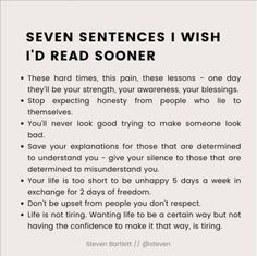 an ad with the words seven sentences i wish i'd read soner