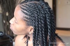 Additional Pictures of Hair Twisted Using A Skin Moisturizer + The Flat-Twisted-Style Tutorial Flat Twist Styles, Flat Twist Hairstyles, Natural Hair Twist Out, Summer Haircuts, Natural Hair Twists, Twist Styles, Twist Out, Black Hairstyles