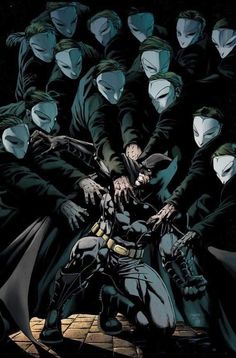 batman and his gang in the dark knight