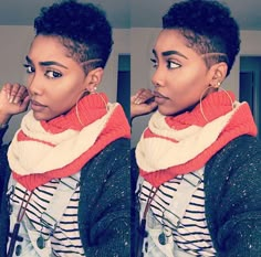 ❣ тωα & тαρρєяє∂ нαιя Tapered Hairstyles, Short Natural Styles, Women With Short Hair, Teeny Weeny Afro, Twa Hairstyles, Hair Transition