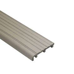 an aluminum profile for a wall or floor, with the bottom section facing upward to the ground