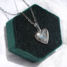 This necklace is 16" long and features a little heart shaped locket pendant. All materials are silver plated and tarnish resistant. Silver Necklace Prom, Heart Locket Necklace Silver, Heart Shaped Locket, Heart Locket Necklace, Locket Pendant Necklace, Jewelry Lockets, Heart Shaped Necklace, Floral Heart, Silver Heart Necklace