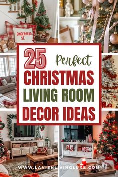 25 perfect christmas living room decor ideas