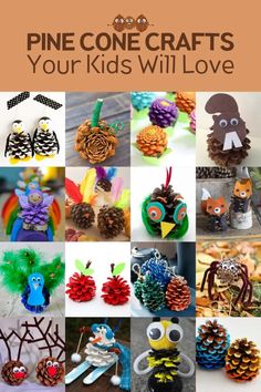 pine cone crafts for kids to make