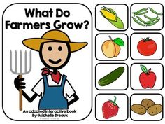 what do farmers grow? an adapted interactive book for children to learn how to grow vegetables