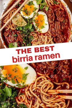 the best birra ramen with eggs and noodles