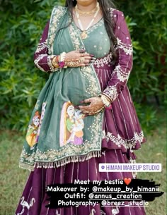 Baby Shower Indian Outfits For Mom, God Bharai Indian, Godh Bharai Outfit, Pregnancy Indian Outfits, Indian Baby Shower Outfit For Mom, Baby Shower Saree Indian