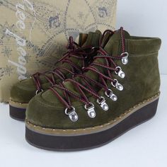 Free People Boots ”Durango” Hiking Bootie Suede Leather Upper & Leather Lining Rubber Outsole Mini Studs Detail D-Ring Hiking Boot Lace Up Roughly 1.75” Platform About 6” Tall Overall Brand New In Box Sizes According To Eu Chart In Posh Size 39&40 New In Box Sans Lid Pricing Is Fair And Quite Firm . Please Let Us Know If You Have Any Questions. Free People Boots, Leather Hiking Boots, Free People Shoes, Mini Studs, Hiking Boot, Danner Mountain Light Boot, Study Abroad, Lace Boots, Bootie