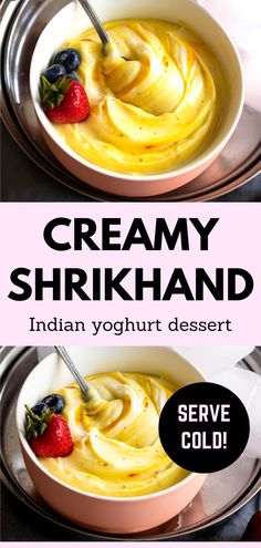 Creamy Kesar Shrikhand - Sanjana.Feasts - Indian Sweets Shrikhand Recipe, Eggless Desserts, Indulgent Food, Desserts With Biscuits, Indian Dessert, Indian Bread, Chocolate Fudge Cake, Desserts Menu, Indian Sweet