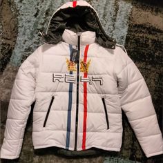 Raw Law, Unisex Arctic White, Moto Style Winter Enhanced, Premium Quality Removable Hood Casual White Motorcycle Outerwear, Sporty Winter Motorcycle Outerwear, Sporty Winter Motorcycling Outerwear, White Urban Outerwear For Winter Sports, Boys Puffer Jacket, Carhartt Hoodie, Windbreaker Jacket Mens, Ralph Lauren Jacket, Barbour Mens