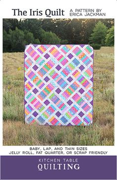 the iris quilt pattern is featured in this book