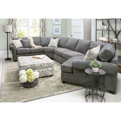 Slumberland Furniture | Pathway 4 Pc Right Cuddler Sectional | Living room furniture layout, Sectional living room layout Sectional With Cuddler, Cuddler Sectional, Sectional Living Room, Living Room Furniture Layout, Sectional With Ottoman, Fabric Sectional, Family Room Decorating