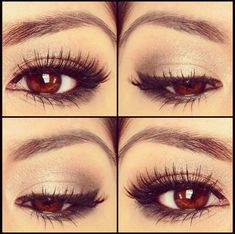 soft smokey eye Wedding Makeup For Brunettes, Brunette Makeup, Simple Eye Makeup, Makijaż Smokey Eye, Halloween Make, Anne Hathaway, Natural Makeup Looks