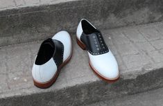 Handmade Black / White Derby Oxford Dress Shoes For Men on Storenvy Quality Leather Boots, Dress Shoes For Men, Custom Design Shoes, Oxford Dress Shoes, Oxford Dress, Black White Fashion, Shoes For Men, All Over The World, Small Businesses