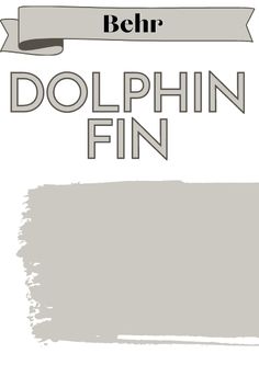 the words dolphn fin are shown in black and white, along with an image of