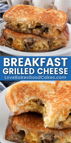 Breakfast Grilled Cheese Easy Breakfasts For One, Easy Meal Prep Breakfasts, Chez Whiz Recipes, Best Hang Over Breakfast, Pie For Breakfast, Omelets For A Crowd, Recipes For High School Students, Breakfast Hamburger Recipes, Country Breakfast Bowls