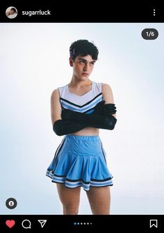 Gay Club Outfit, Cheerleading Skirt, Boys In Skirts, Cheerleader Skirt, Good 4 U, Men Wearing Skirts