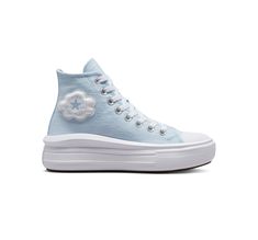 Cloud Converse, Preppy Sneakers, Scrub Shoes, Cute Converse Shoes, Chuck Taylor All Star Move, Shoe Converse, Cute Converse, Trendy Shoes Sneakers, High Top Shoe